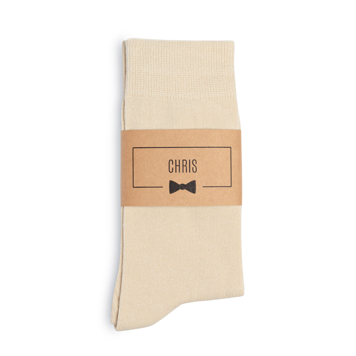 Solid Champagne Tan Dress Socks | Groomsman Gear Sock and Label Solid Champagne Tan Dress Socks | Groomsman Gear Sock and Label