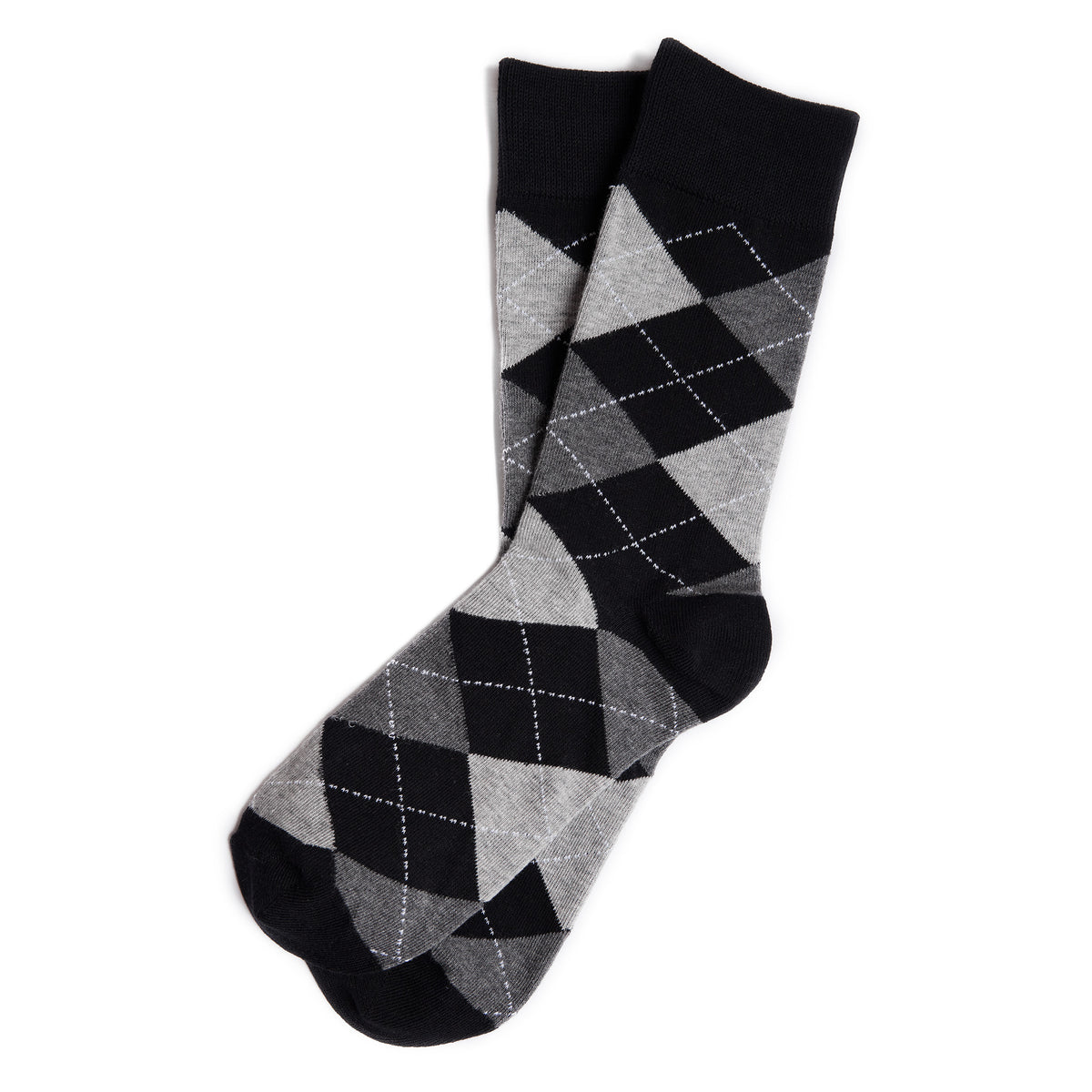 Black & Grey Argyle Dress Socks | Groomsman Gear Sock Only Black & Grey Argyle Dress Socks | Groomsman Gear Sock Only