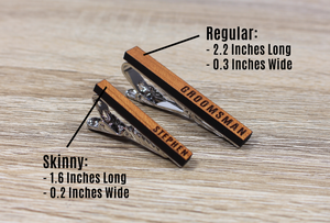 
                  
                    Personalized Tie Clip | Cherry Wood
                  
                