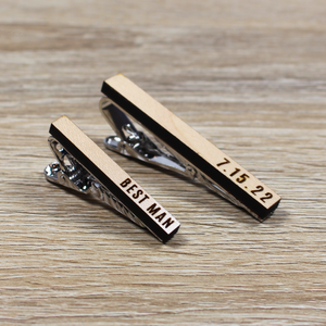 
                  
                    Personalized Tie Clip | Maple Wood
                  
                