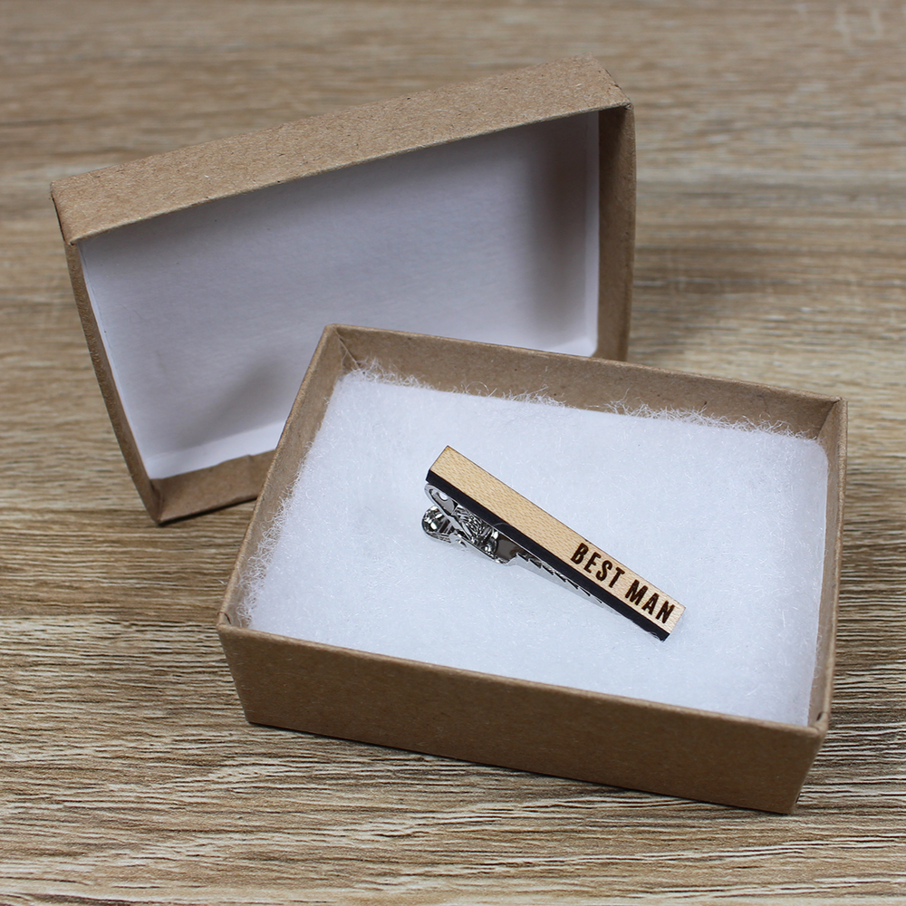 
                  
                    Personalized Tie Clip | Maple Wood
                  
                