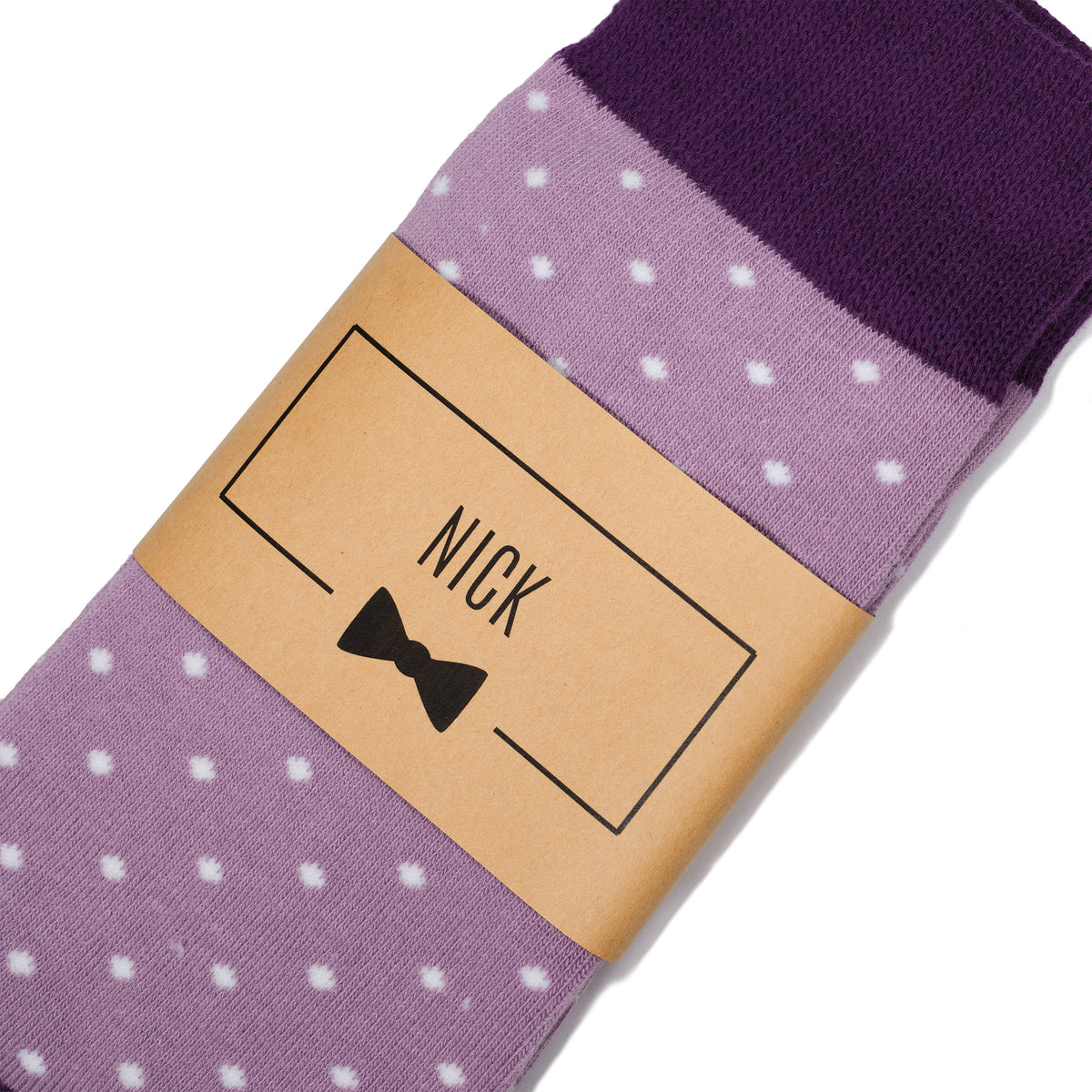 Purple Polka Dot Dress Socks