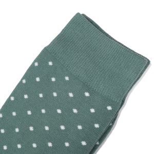 
                  
                    Sage Green Polka Dot Dress Socks for Groomsmen and Weddings
                  
                