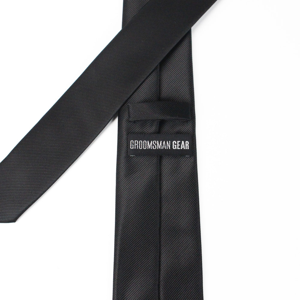 
                  
                    Black Solid Grosgrain Wedding Tie Back
                  
                