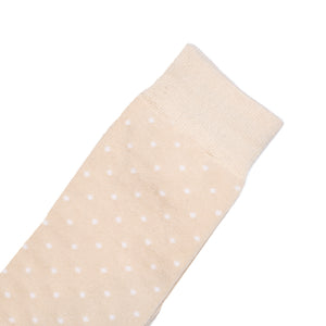Champagne Polka Dot Dress Socks | Groomsman Gear Sock and Label Champagne Polka Dot Dress Socks | Groomsman Gear Sock and Label