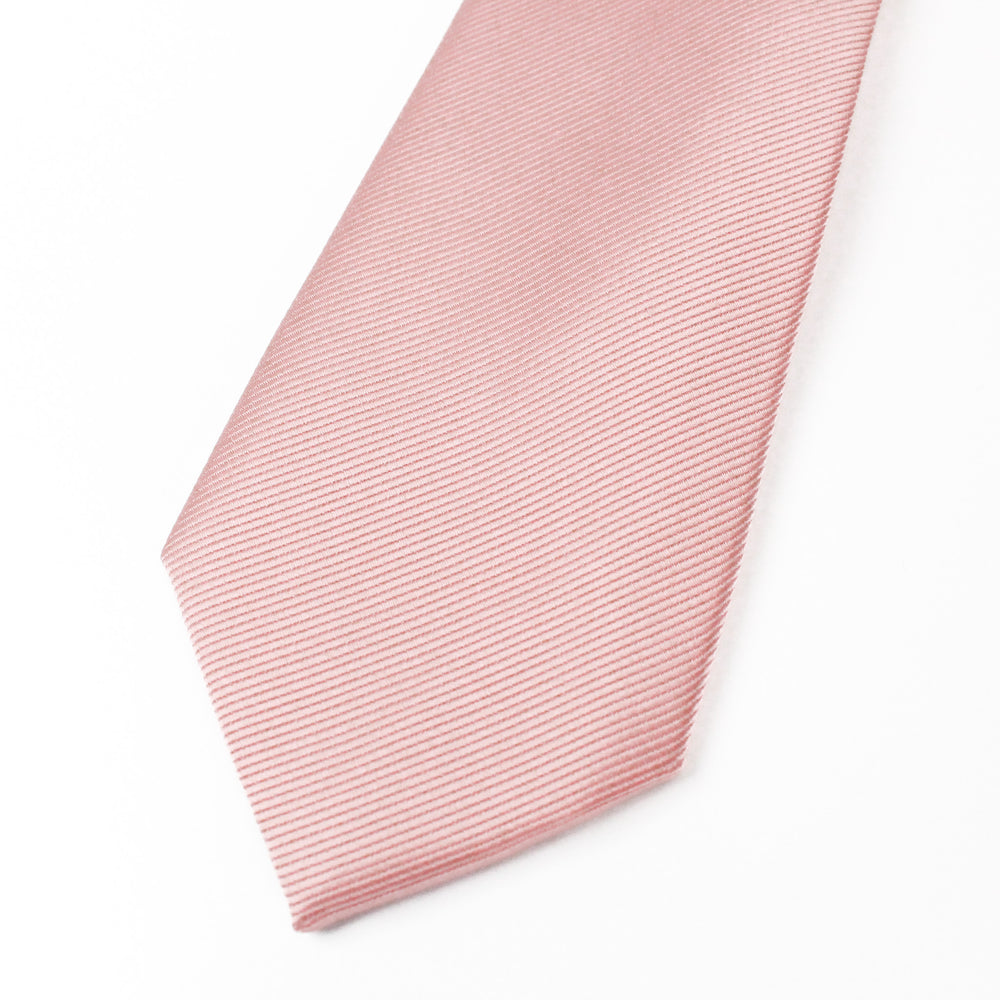 
                  
                    Dusty Rose Pink Solid Grosgrain Wedding Tie Closeup
                  
                