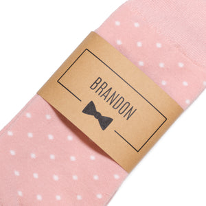 Dusty Rose Pink Polka Dot Dress Socks | Groomsman Gear Sock Only Dusty Rose Pink Polka Dot Dress Socks | Groomsman Gear Sock Only