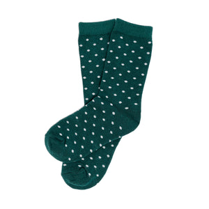 
                  
                    Hunter Green Polka Dot Socks | Toddler Size (Age 3-6)
                  
                