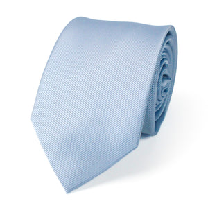 
                  
                    Light Blue Solid Grosgrain Wedding Tie
                  
                