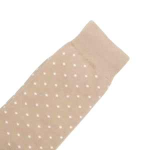 
                  
                    Light Brown Latte Polka Dot Dress Socks for Groomsmen and Weddings
                  
                