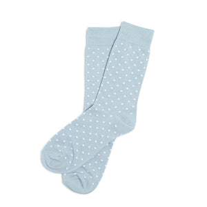 Light Dusty Blue Polka Dot Dress Socks | Groomsman Gear Sock Only Light Dusty Blue Polka Dot Dress Socks | Groomsman Gear Sock Only
