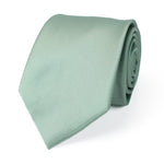 Light Sage Green Solid Grosgrain Wedding Tie