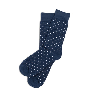 
                  
                    Navy Polka Dot Dress Socks
                  
                