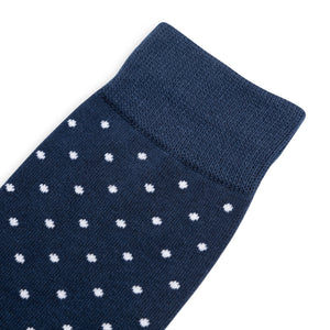 
                  
                    Navy Polka Dot Dress Socks
                  
                