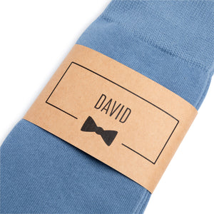 
                  
                    Personalized Solid Dusty Blue Groomsmen Socks
                  
                