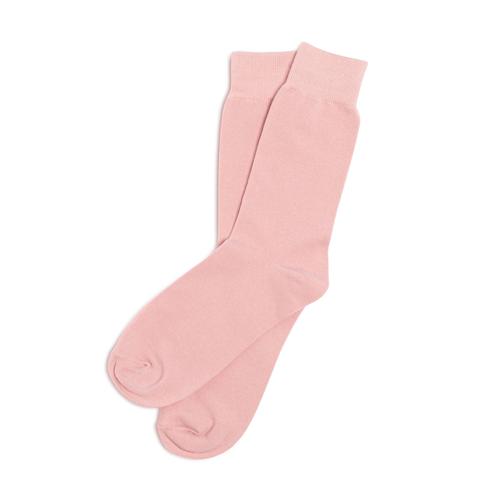 Solid Dusty Rose Pink Dress Socks for Weddings