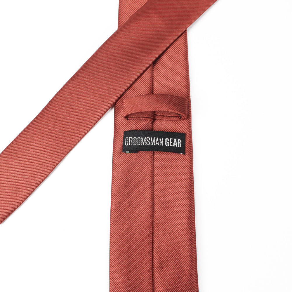 
                  
                    Terracotta Rust Solid Grosgrain Wedding Tie Back
                  
                