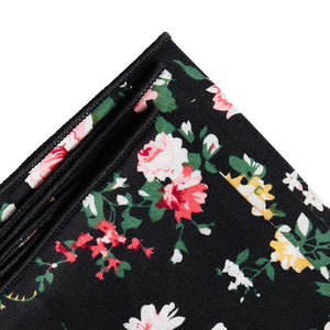 
                  
                    Black Floral Pocket Square 100% Cotton 10x10 Inches
                  
                