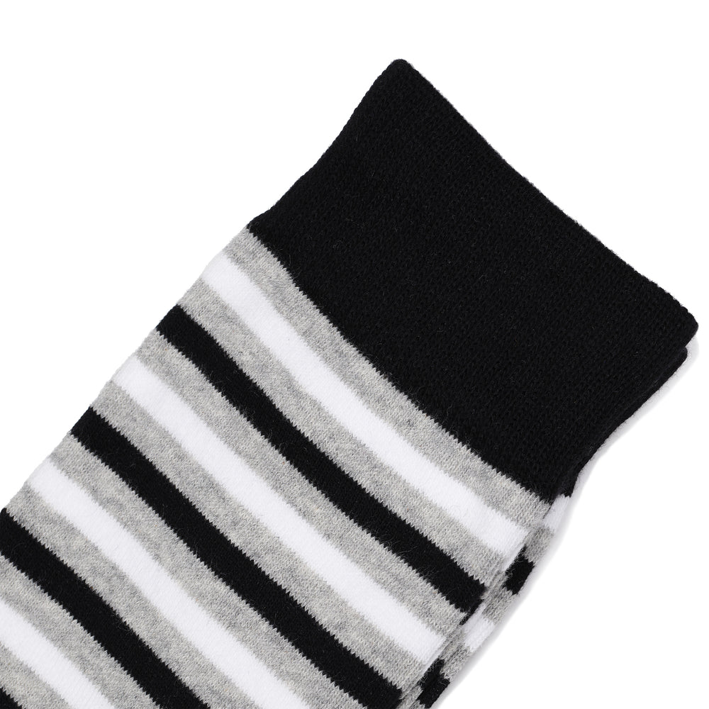 Black & Grey Striped Dress Socks | Groomsman Gear Sock Only Black & Grey Striped Dress Socks | Groomsman Gear Sock Only