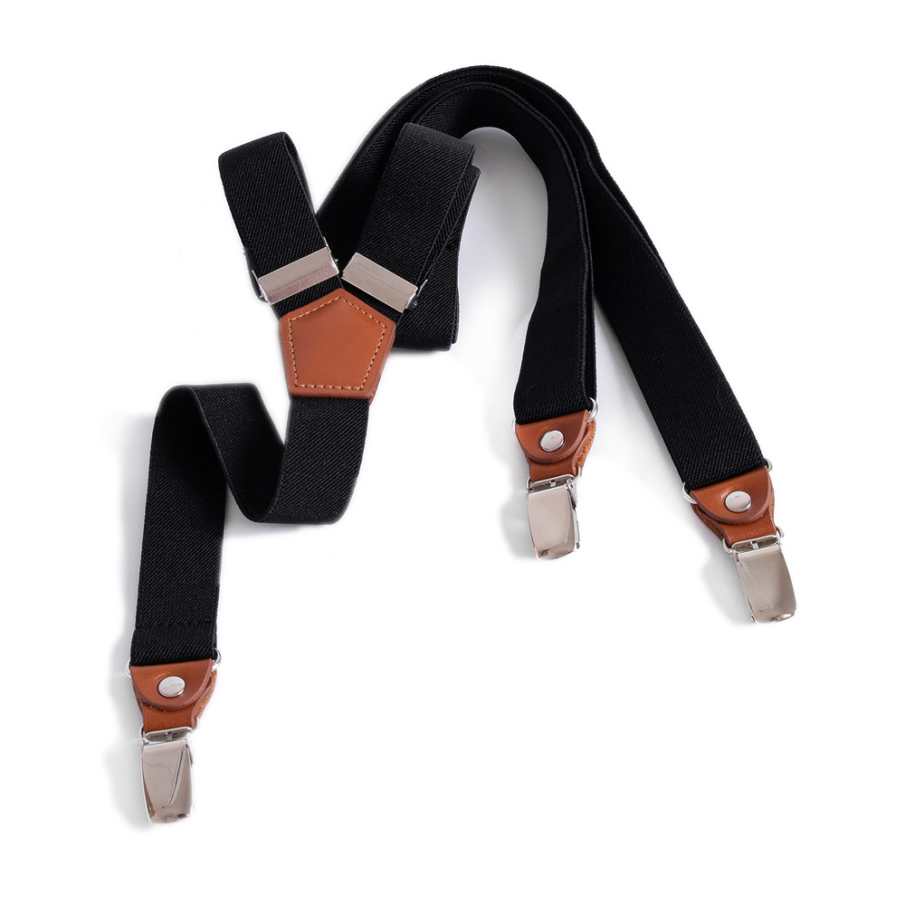 Black Groomsmen Suspenders | Groomsman Gear