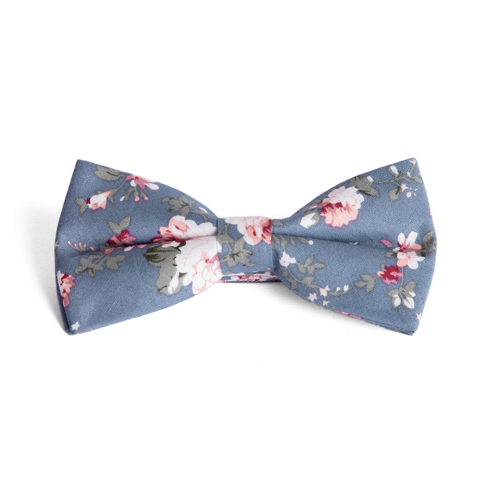 
                  
                    Blue Floral Bow Tie for Groomsmen
                  
                