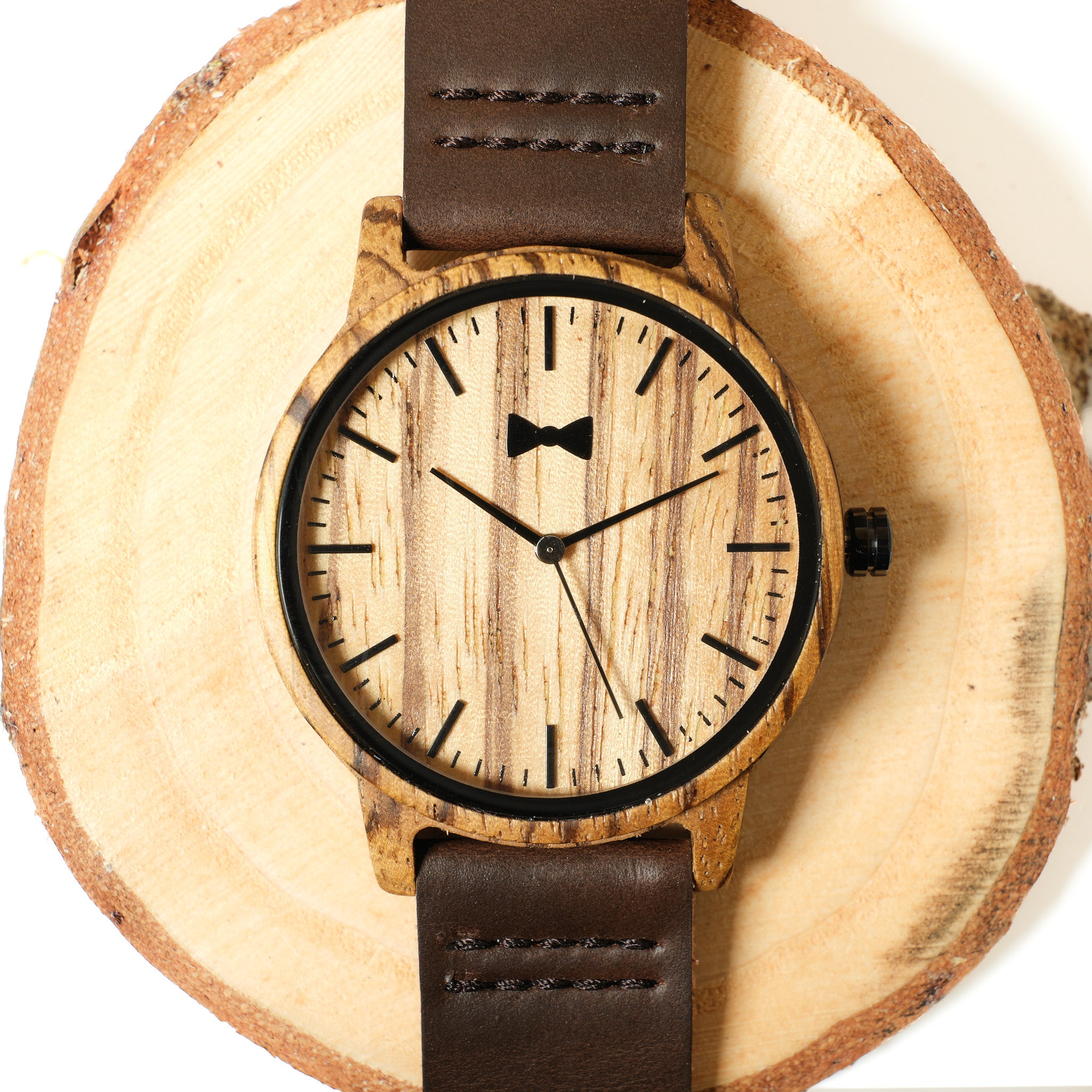 Engraved Wooden Watch