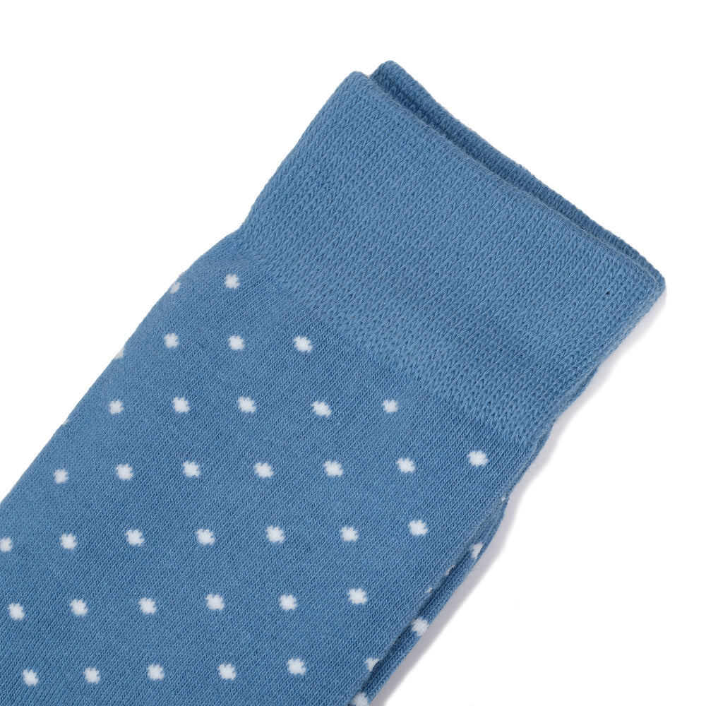 Dusty Blue Polka Dot Dress Socks | Groomsman Gear Dusty Blue Polka Dot Dress Socks | Groomsman Gear