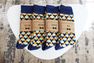 Blue & Orange Funky Wedding Socks | Groomsan Gear Groomsman Gear Blue & Orange Funky Wedding Socks | Groomsan Gear Groomsman Gear