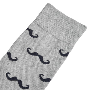 
                  
                    Grey Mustache Dress Socks for Groomsmen
                  
                