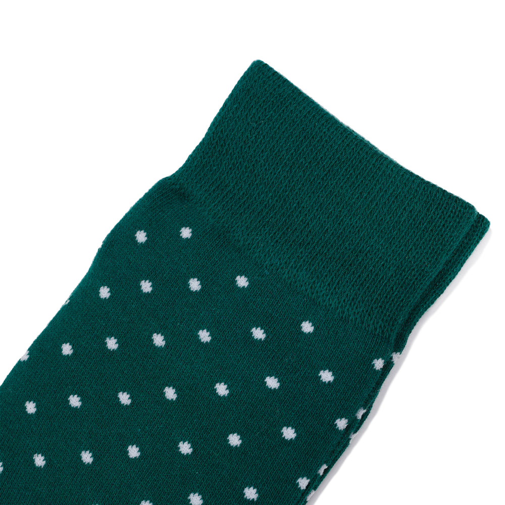 Hunter Green Polka Dot Dress Socks | Groomsman Gear Hunter Green Polka Dot Dress Socks | Groomsman Gear