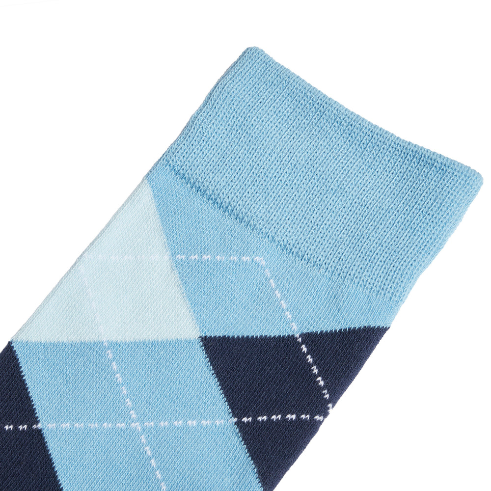 Light Blue & Navy Argyle Dress Socks | Groomsman Gear Sock and Label Light Blue & Navy Argyle Dress Socks | Groomsman Gear Sock and Label