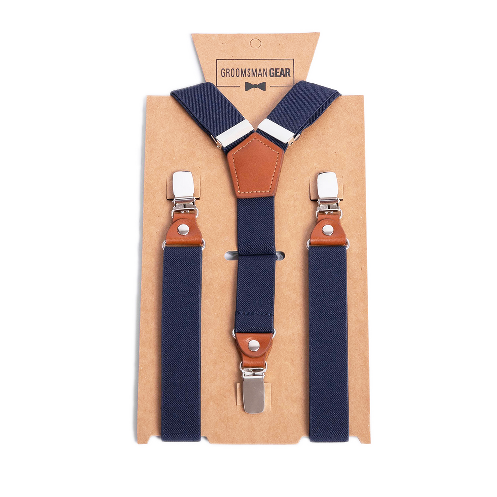 Navy Groomsmen Suspenders