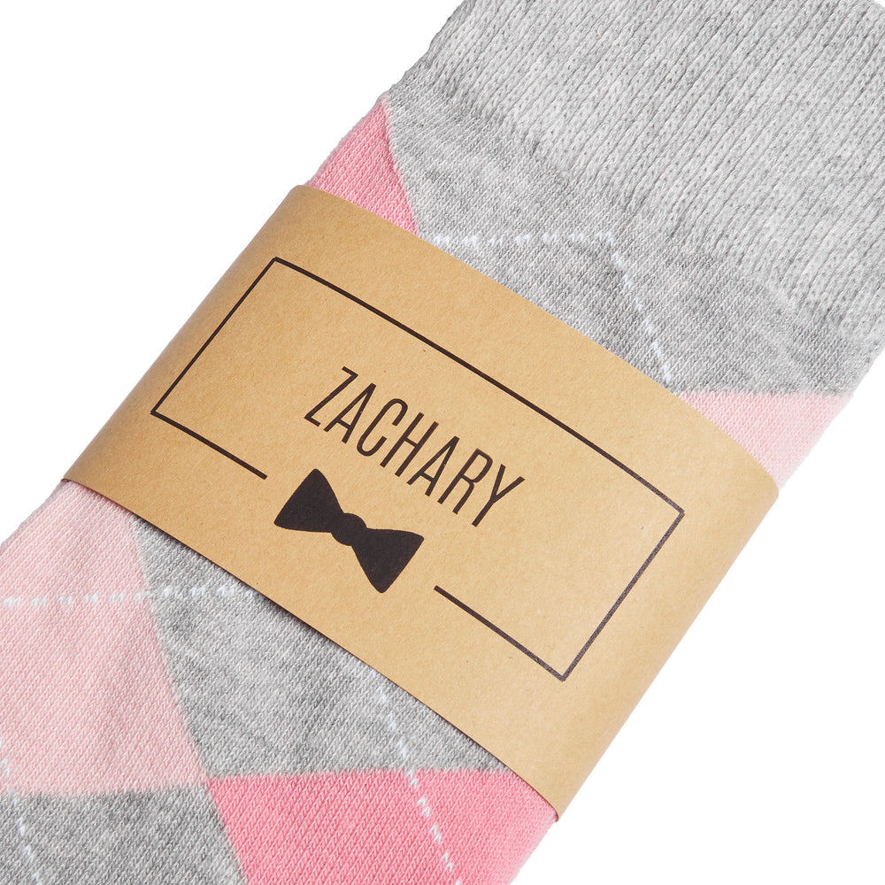 Pink & Grey Argyle Dress Socks | Groomsman Gear Pink & Grey Argyle Dress Socks | Groomsman Gear