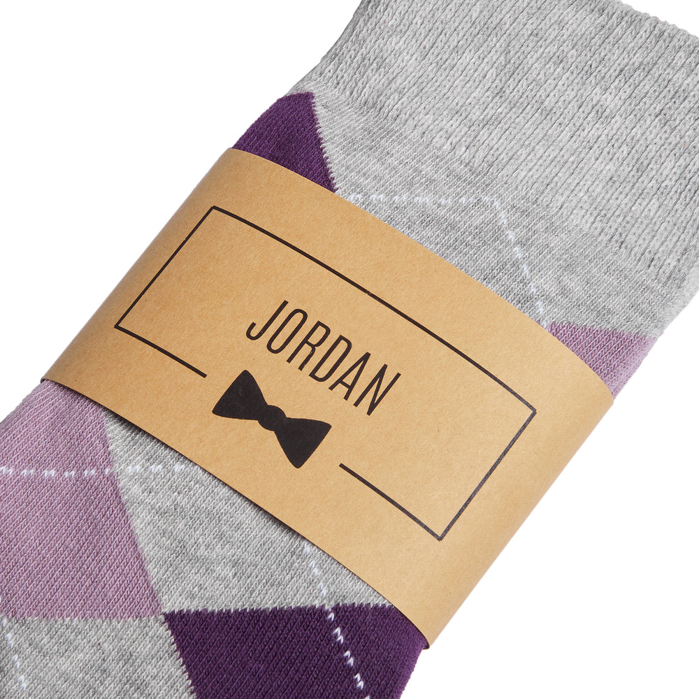 Purple & Grey Argyle Dress Socks | Groomsman Gear Purple & Grey Argyle Dress Socks | Groomsman Gear