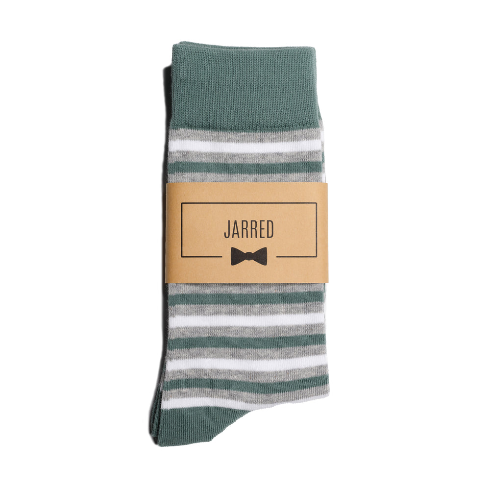 Sage Green Striped Dress Socks | Groomsman Gear Sage Green Striped Dress Socks | Groomsman Gear