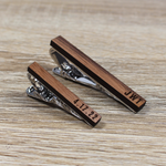 Personalized Tie Clip | Walnut Wood