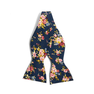 
                  
                    Navy Floral Bow Tie for Groomsmen
                  
                