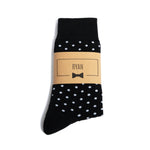 Black Polka Dot Groomsmen Socks