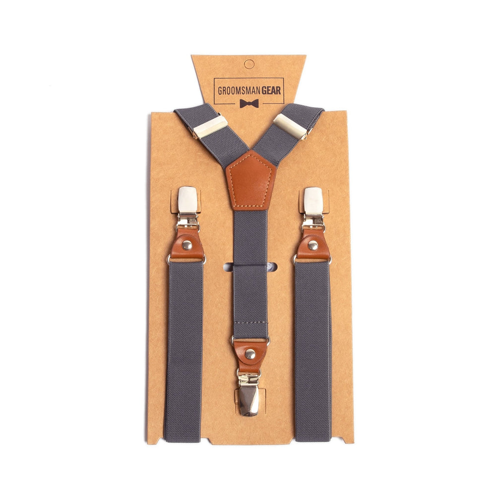 
                  
                    Men's Charcoal Grey Suspenders for Groomsmen
                  
                